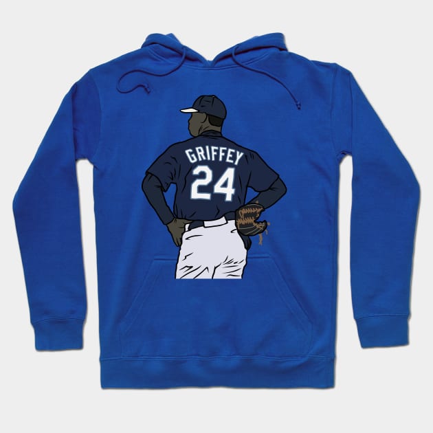 Ken Griffey Jr. Back-To Hoodie by rattraptees